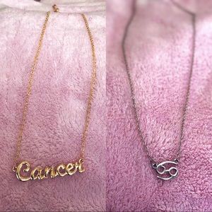 Cancer Zodiac Sign Necklace Bundle
